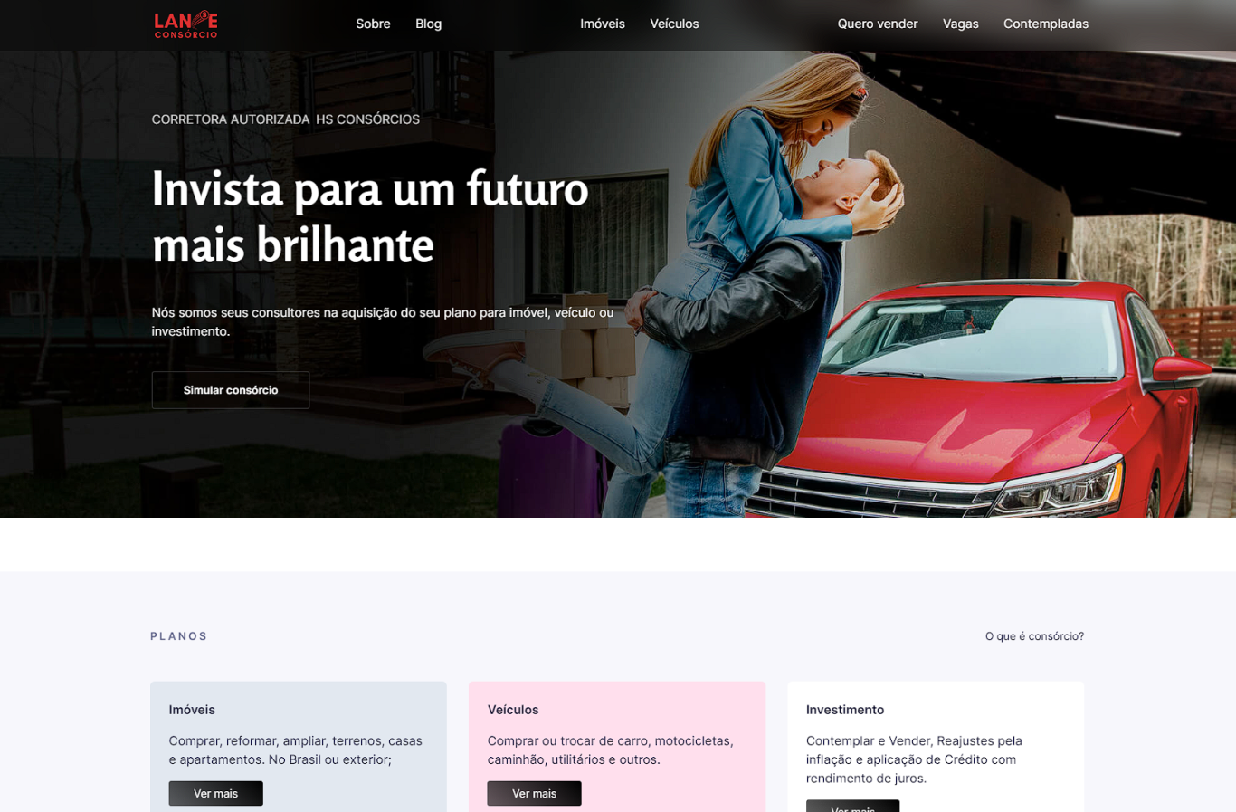 Website para Lance Consorcio
