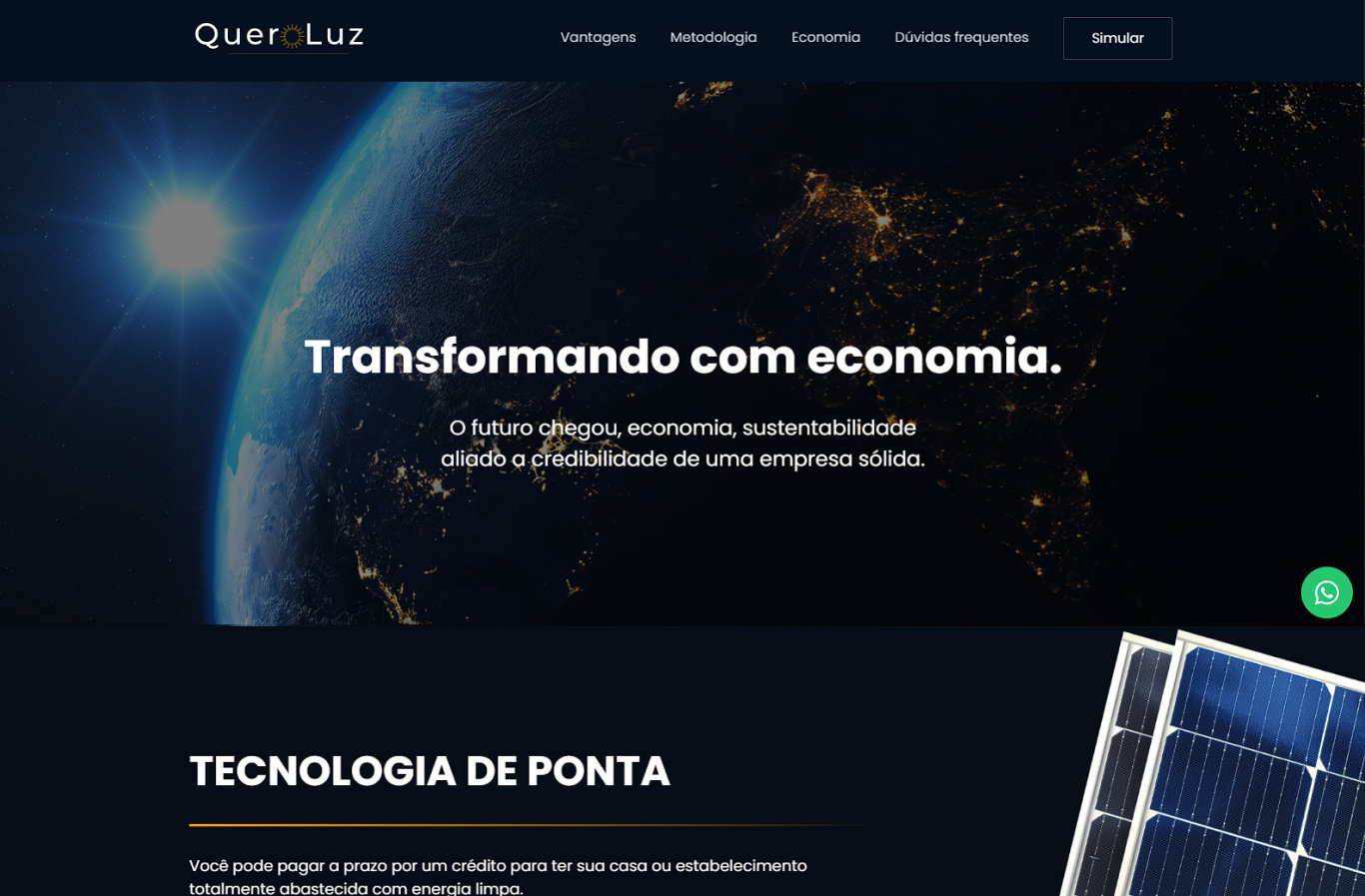Website para Queroluz