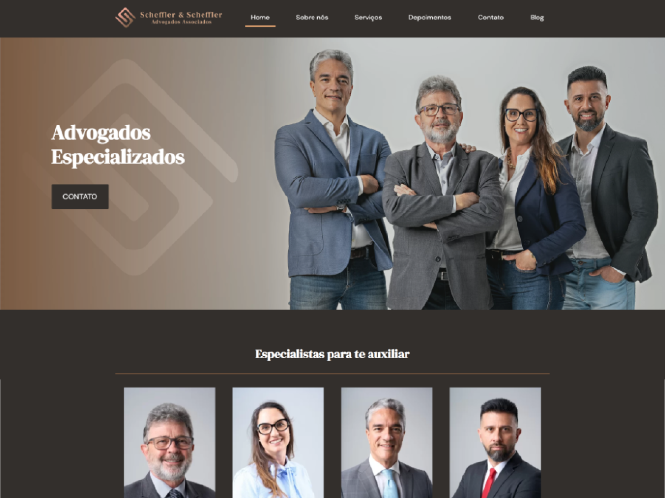 Website para Scheffler Advogados
