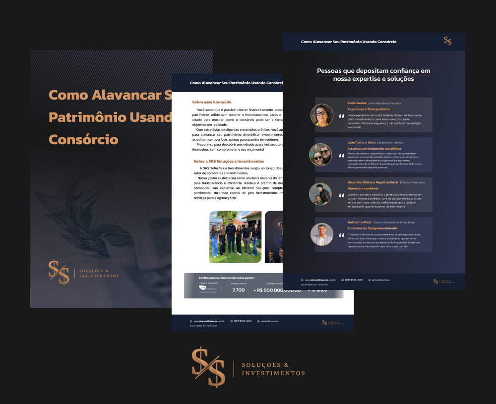 E-book para S&S Soluções e Investimentos